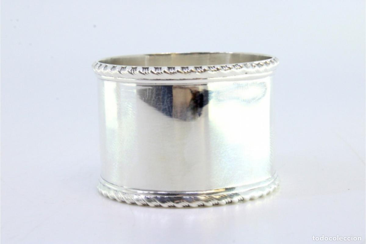 Antig&uuml;edades: Anillo para servilletas de plata - Foto 4
