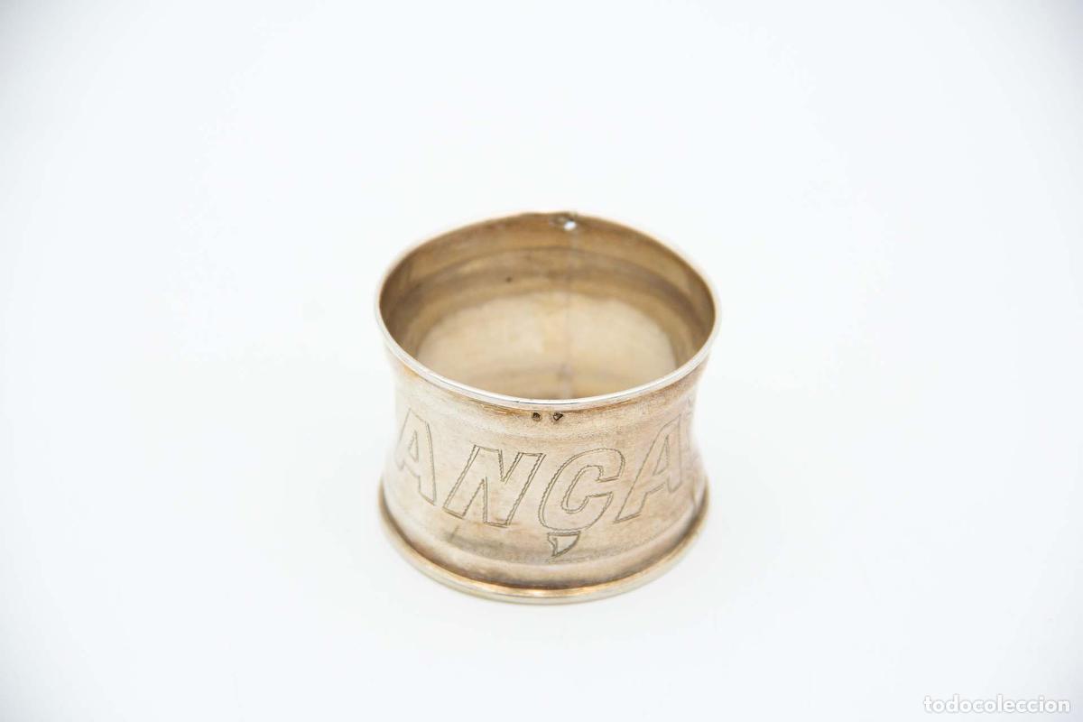 Antig&uuml;edades: Anillo para servilletas de plata - Foto 1