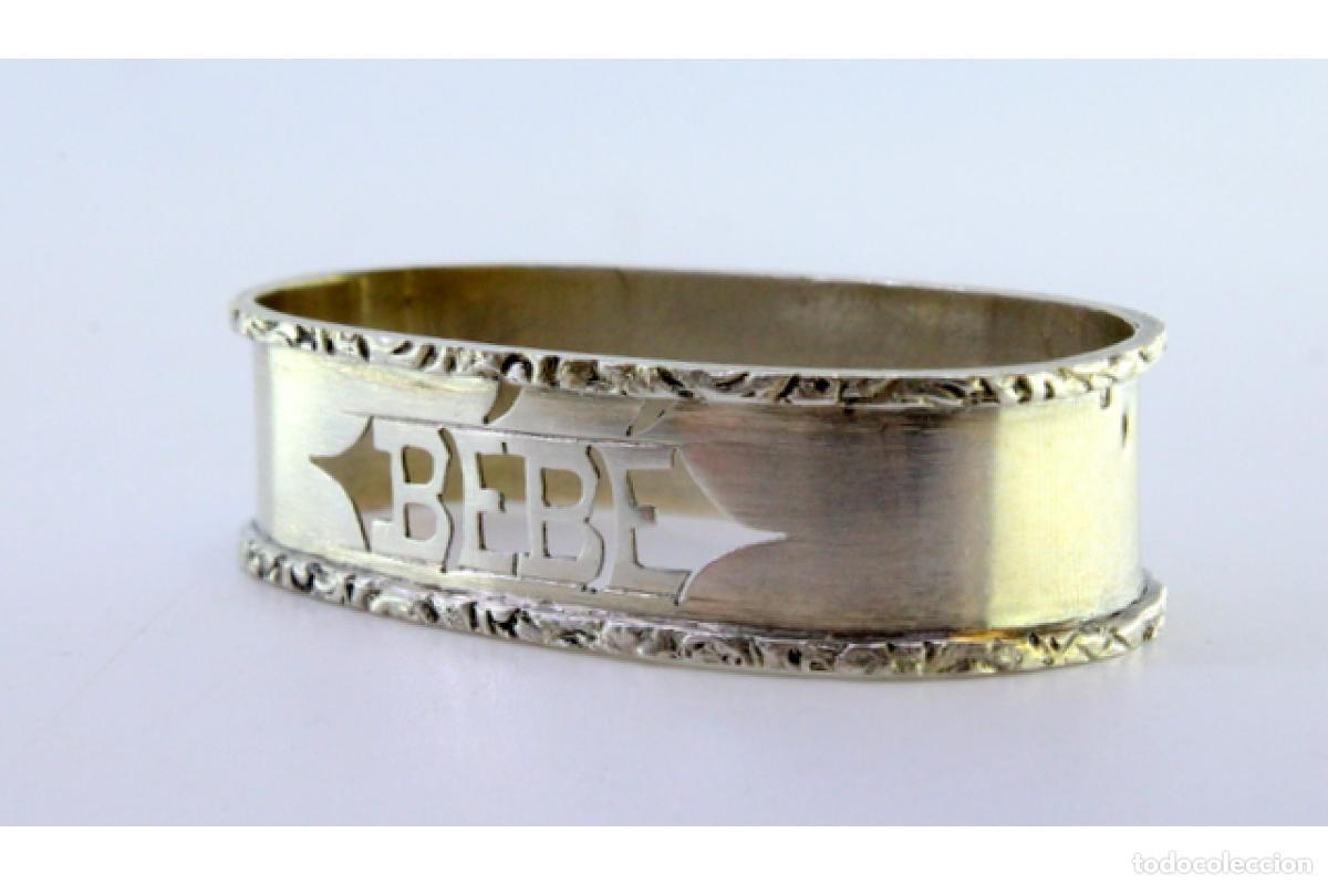Antig&uuml;edades: Anillo para servilletas de plata - Foto 5
