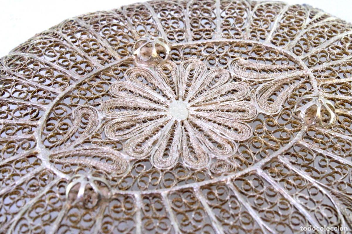 Antig&uuml;edades: Soporte para anillos de plata - Foto 2