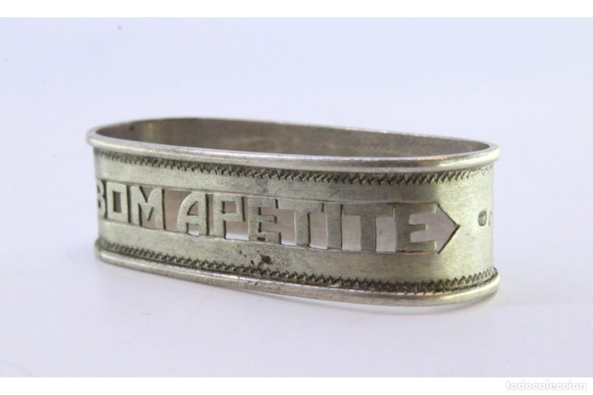 Antig&uuml;edades: Anillo para servilletas de plata - Foto 2
