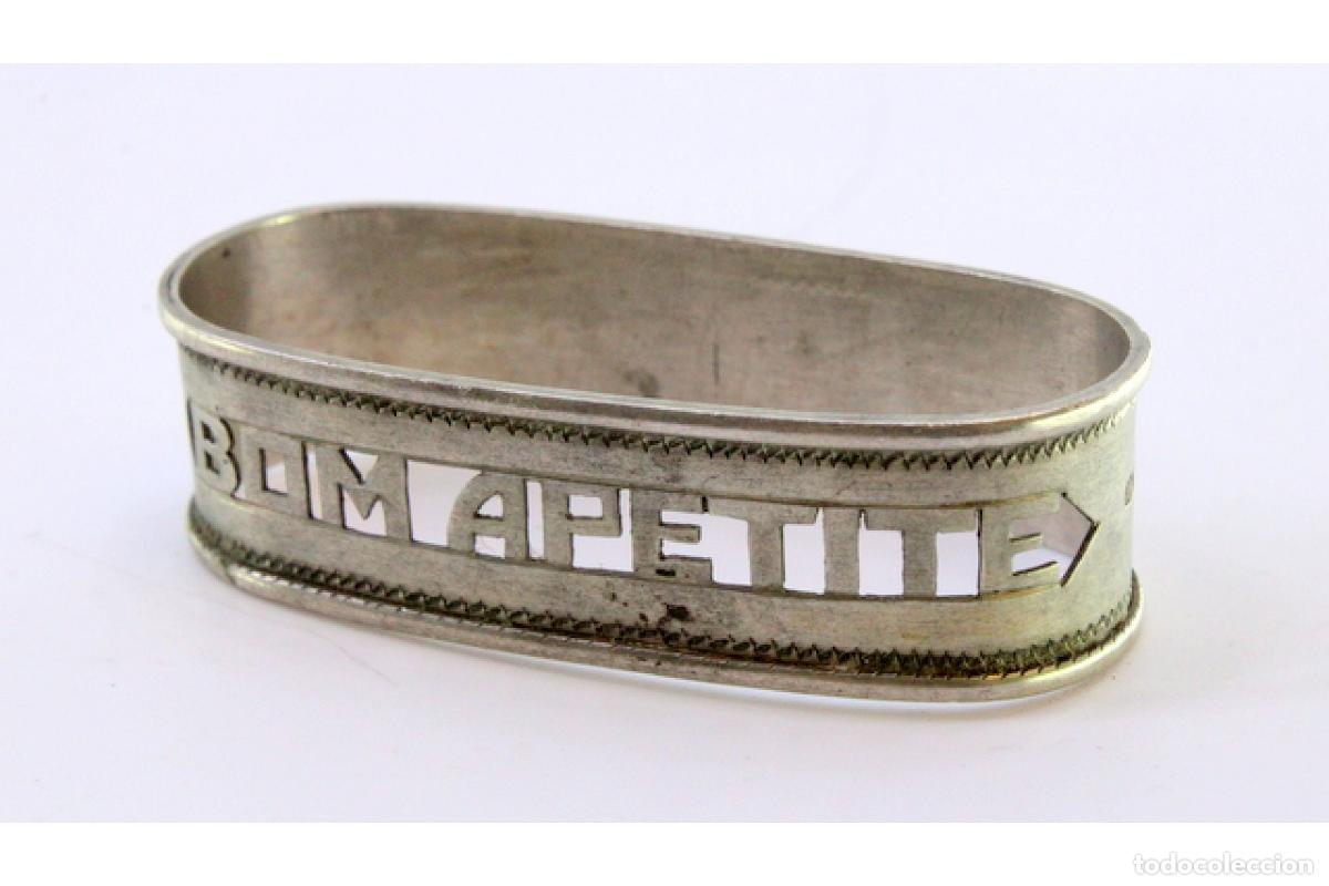 Antig&uuml;edades: Anillo para servilletas de plata - Foto 6