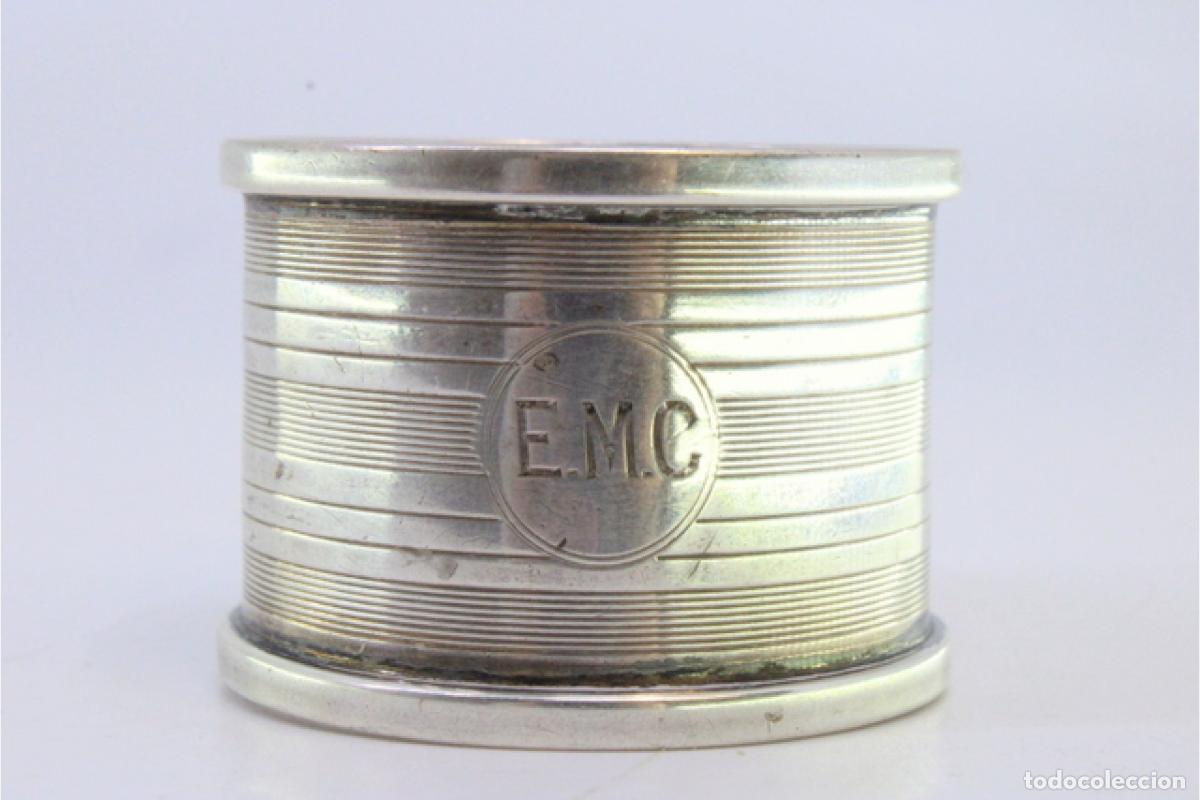 Antig&uuml;edades: Anillo para servilletas de plata - Foto 3