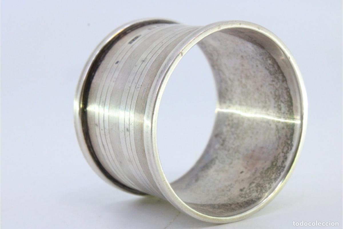 Antig&uuml;edades: Anillo para servilletas de plata - Foto 4