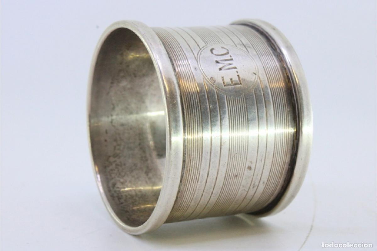 Antig&uuml;edades: Anillo para servilletas de plata - Foto 5