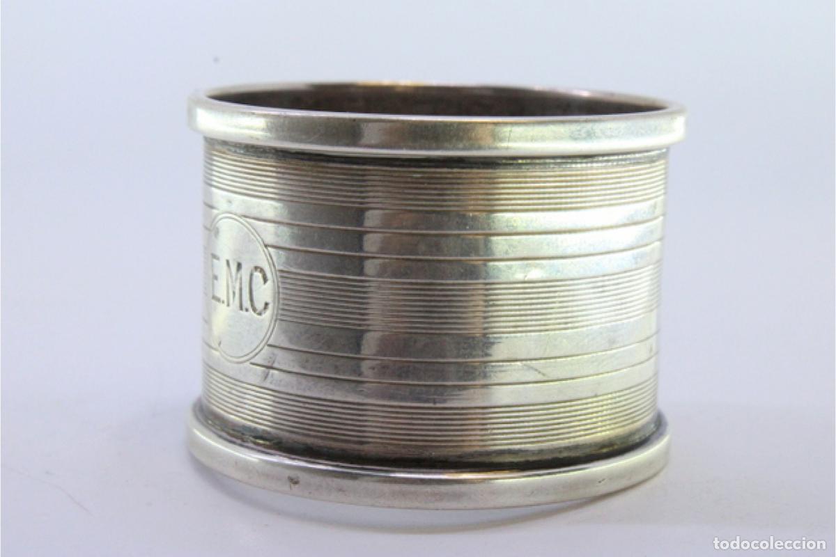 Antig&uuml;edades: Anillo para servilletas de plata - Foto 6