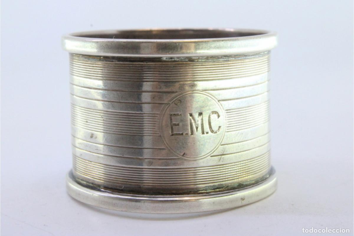Antig&uuml;edades: Anillo para servilletas de plata - Foto 7