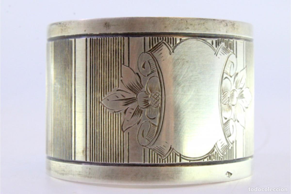 Antig&uuml;edades: Anillo para servilletas de plata - Foto 4