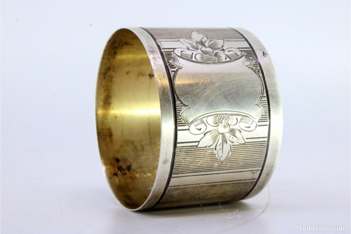 Antig&uuml;edades: Anillo para servilletas de plata - Foto 6