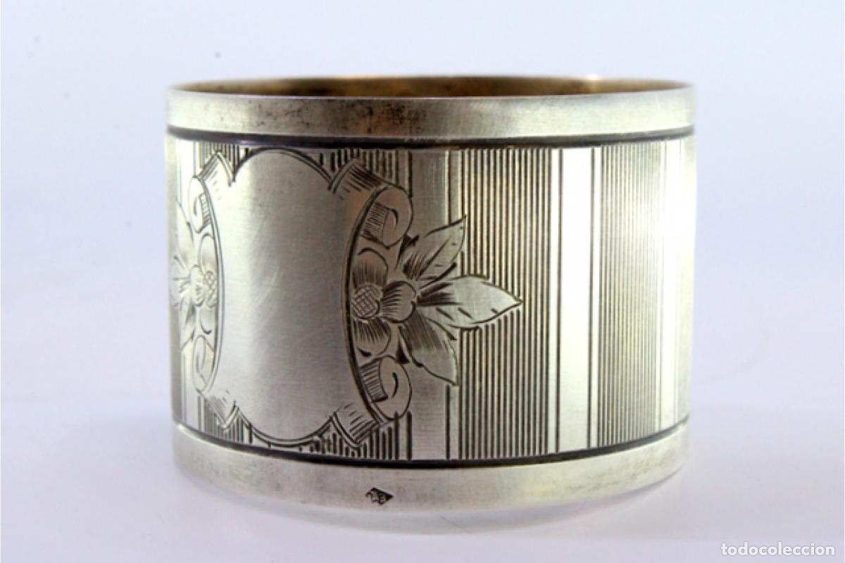 Antig&uuml;edades: Anillo para servilletas de plata - Foto 7