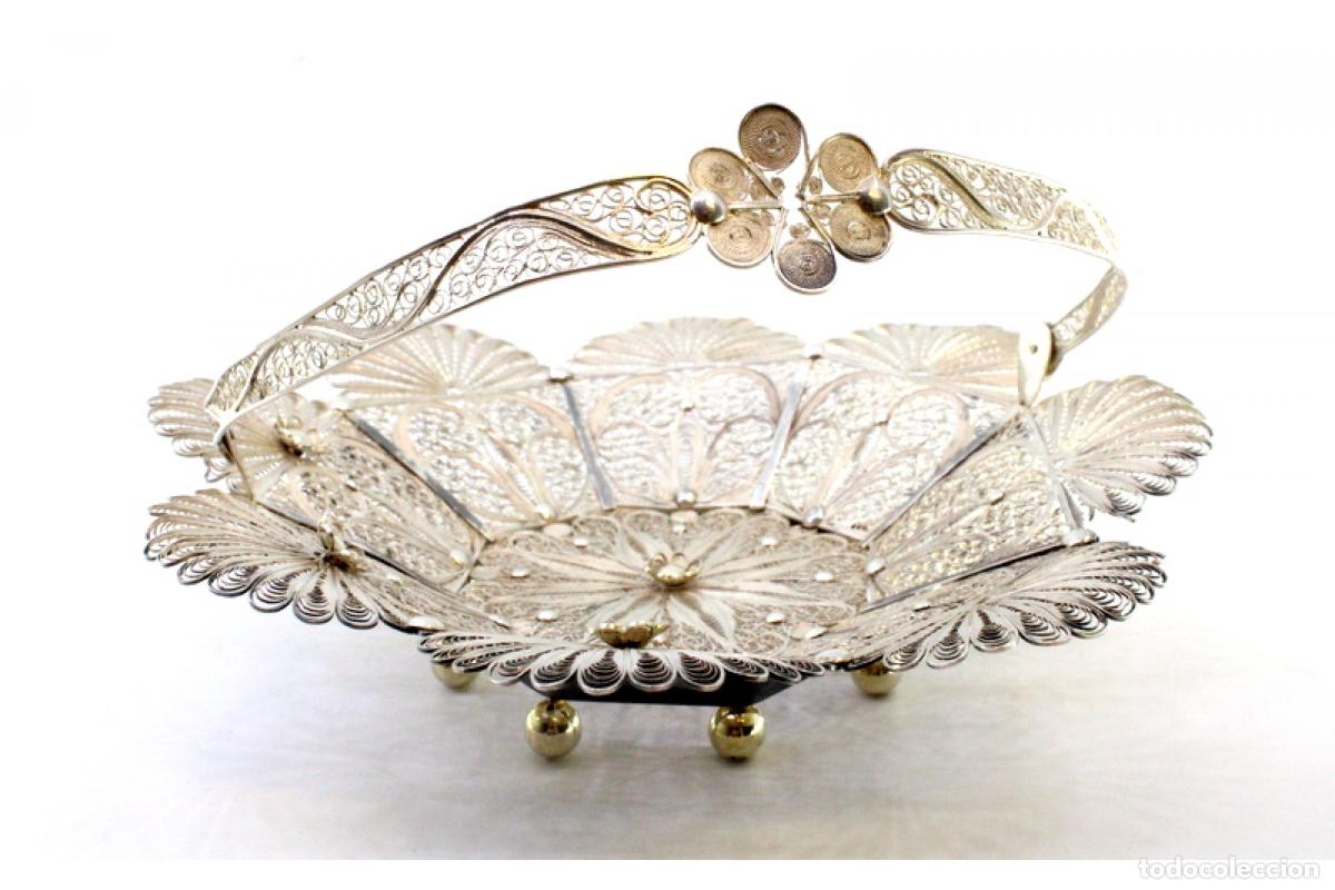 Antig&uuml;edades: Soporte para anillos de plata - Foto 2