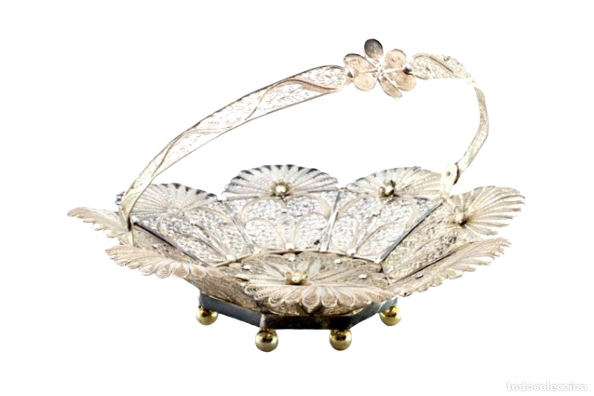 Antig&uuml;edades: Soporte para anillos de plata - Foto 1