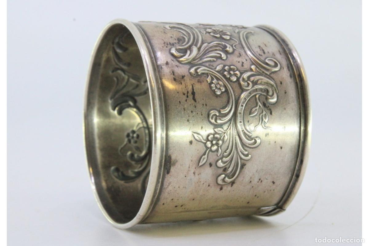 Antig&uuml;edades: Anillo para servilletas de plata - Foto 3