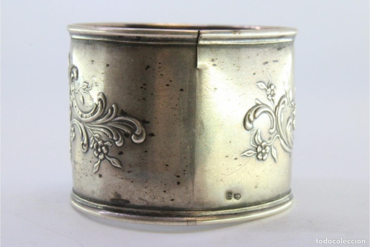 Antig&uuml;edades: Anillo para servilletas de plata - Foto 5