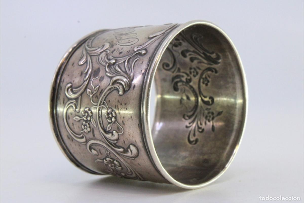 Antig&uuml;edades: Anillo para servilletas de plata - Foto 7