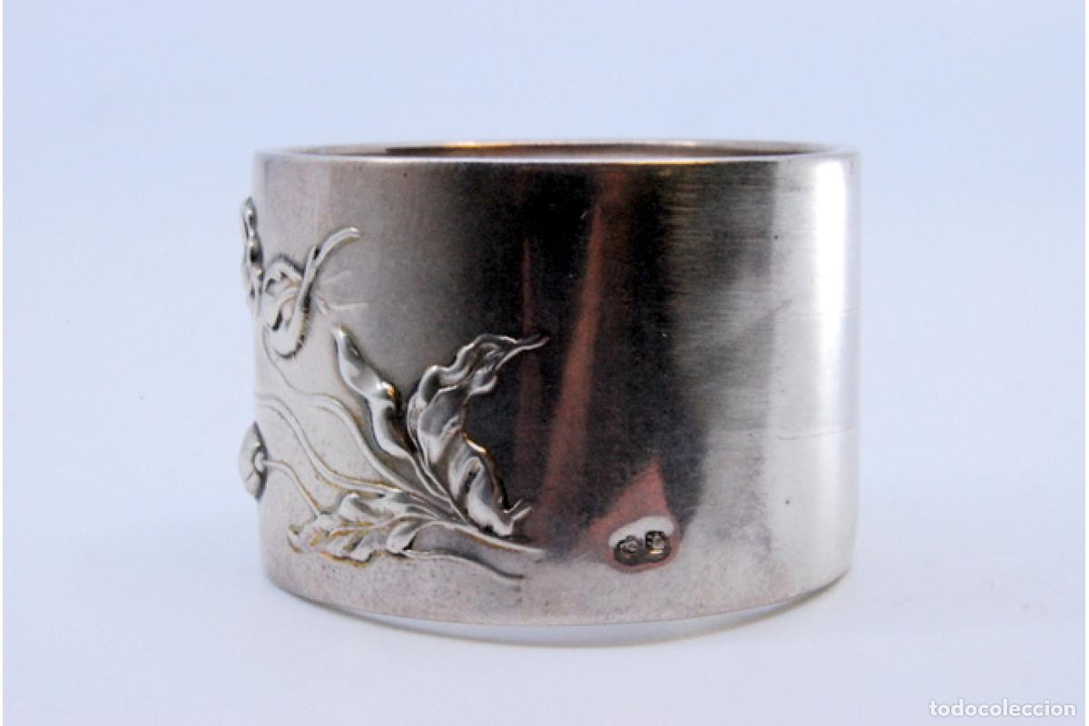 Antig&uuml;edades: Anillo para servilletas de plata - Foto 2