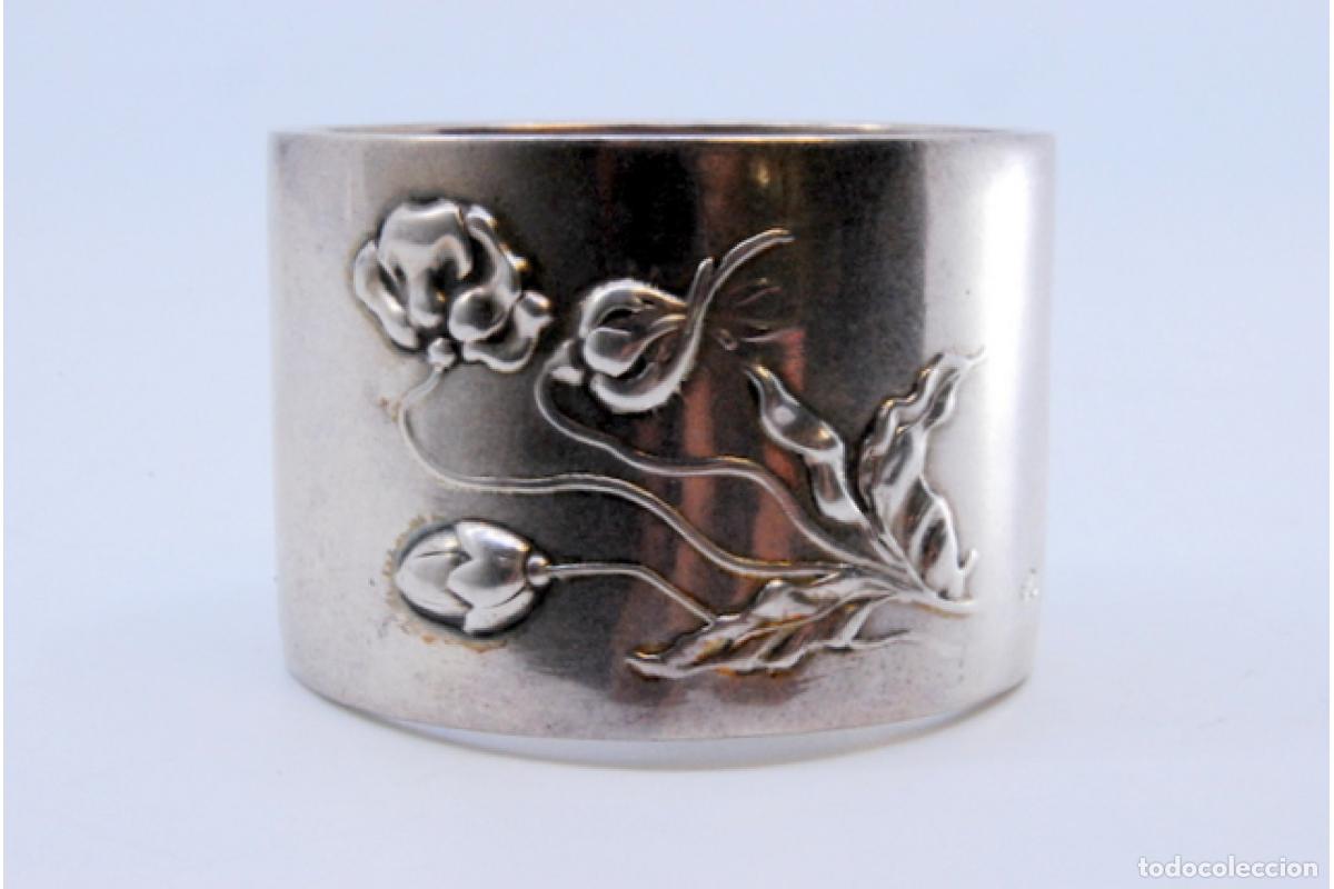 Antig&uuml;edades: Anillo para servilletas de plata - Foto 3