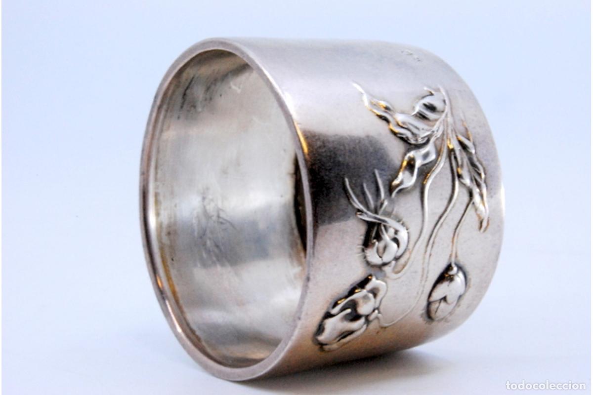 Antig&uuml;edades: Anillo para servilletas de plata - Foto 4