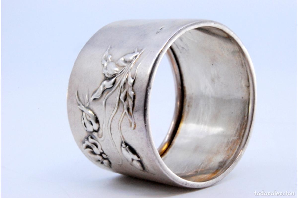 Antig&uuml;edades: Anillo para servilletas de plata - Foto 5