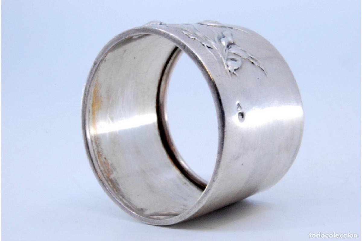 Antig&uuml;edades: Anillo para servilletas de plata - Foto 7