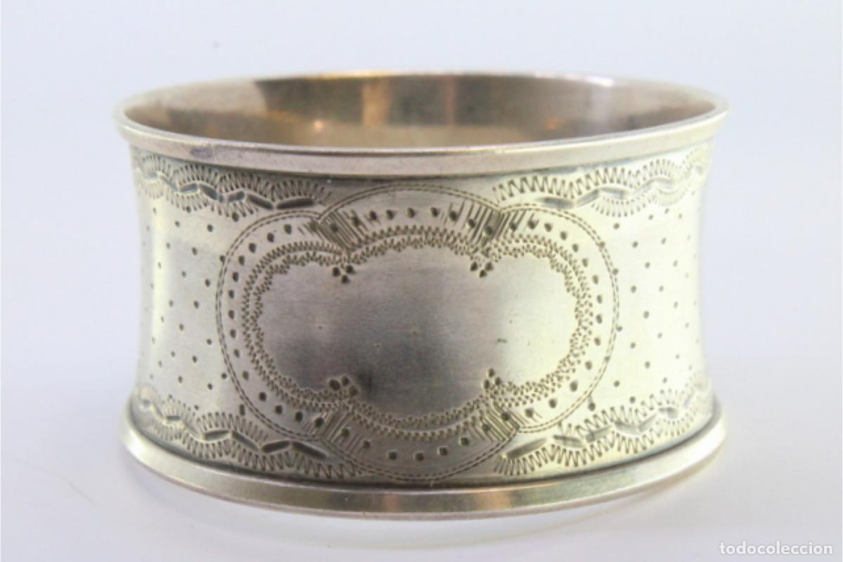 Antig&uuml;edades: Anillo para servilletas de plata - Foto 5
