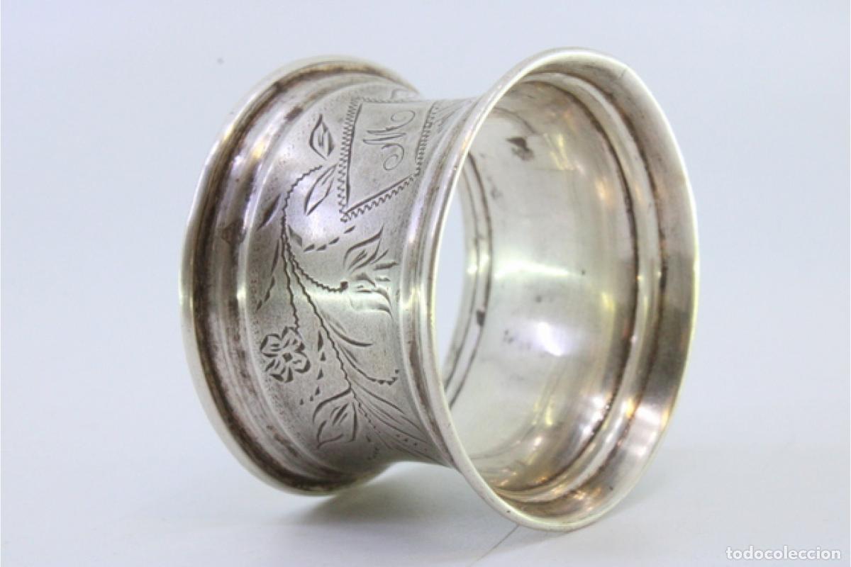 Antig&uuml;edades: Anillo para servilletas de plata - Foto 4