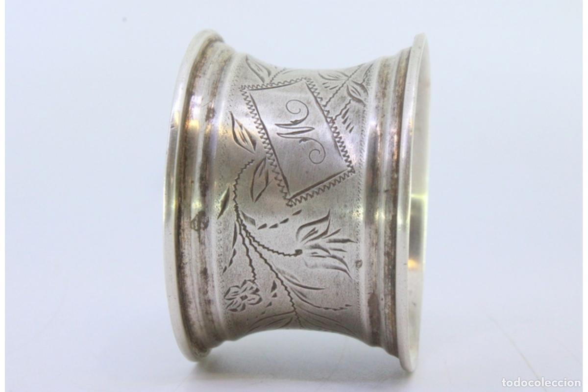 Antig&uuml;edades: Anillo para servilletas de plata - Foto 6