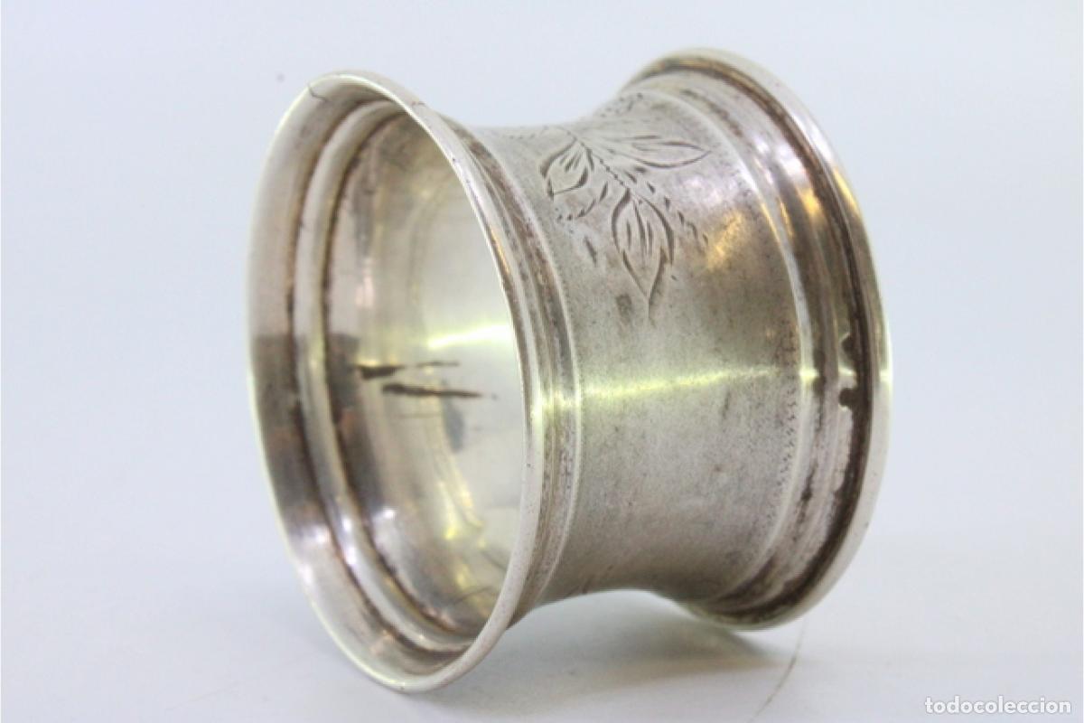 Antig&uuml;edades: Anillo para servilletas de plata - Foto 8