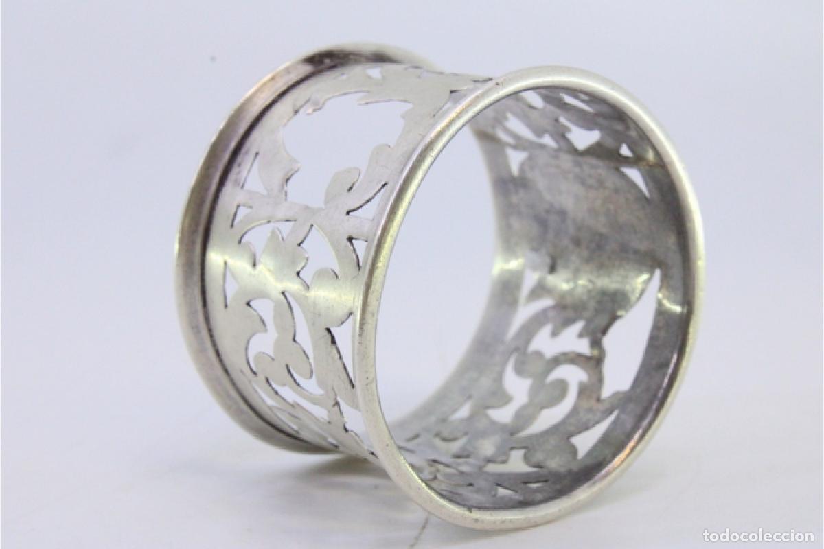 Antig&uuml;edades: Anillo para servilletas de plata - Foto 2