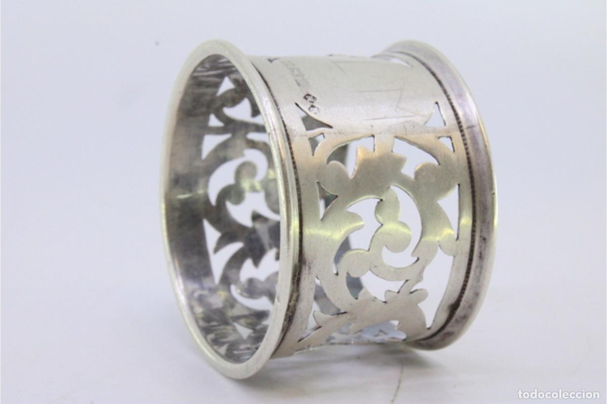 Antig&uuml;edades: Anillo para servilletas de plata - Foto 4
