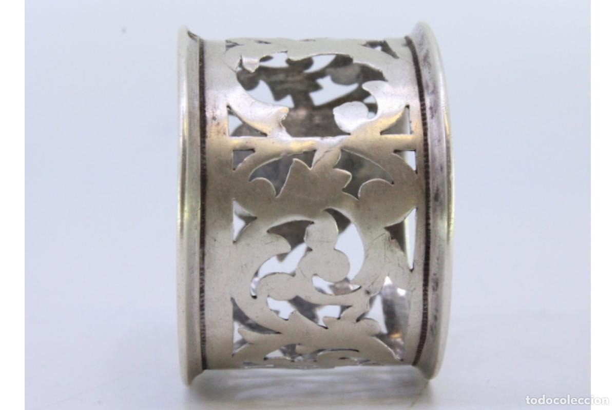 Antig&uuml;edades: Anillo para servilletas de plata - Foto 5