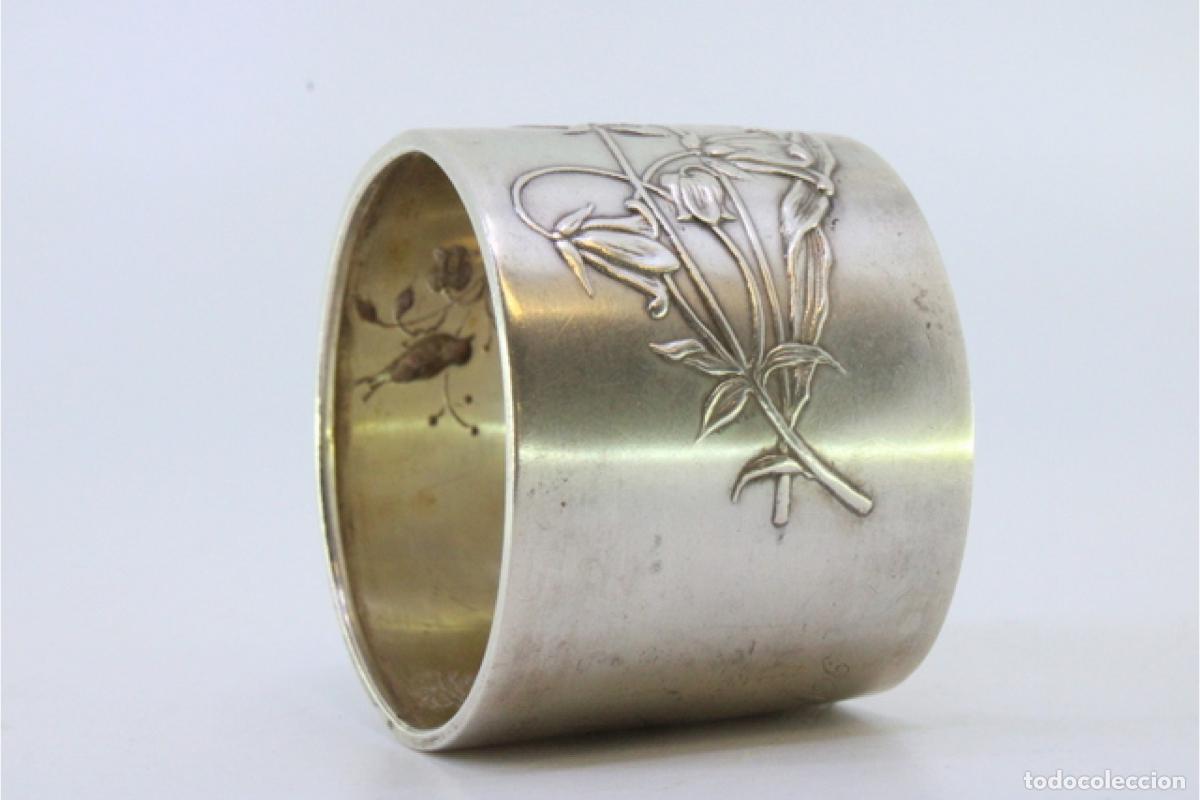 Antig&uuml;edades: Anillo para servilletas de plata - Foto 3