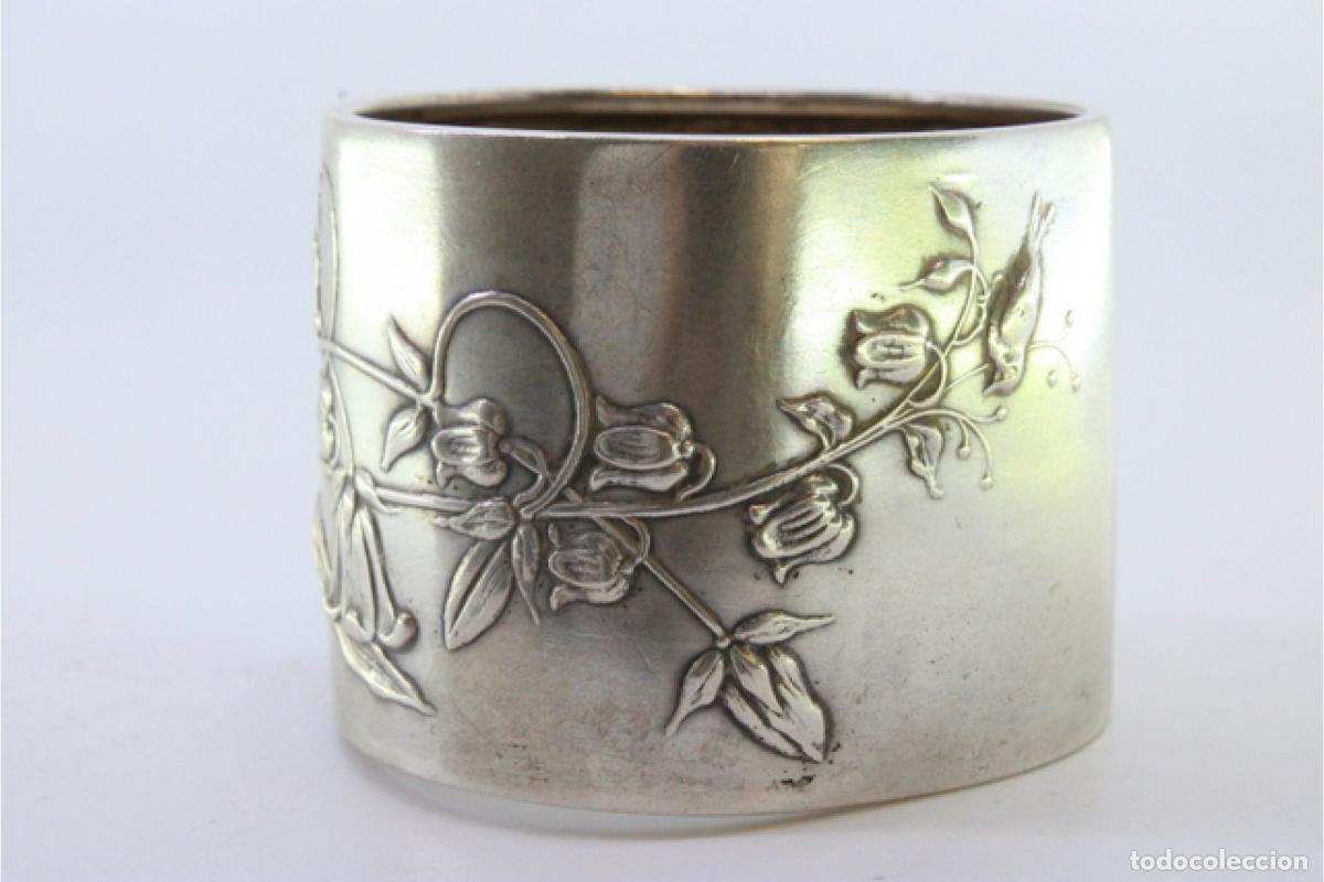 Antig&uuml;edades: Anillo para servilletas de plata - Foto 5