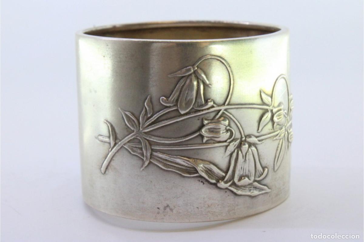 Antig&uuml;edades: Anillo para servilletas de plata - Foto 6