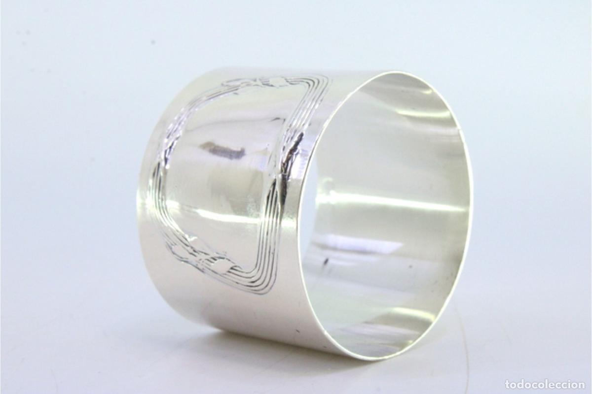 Antig&uuml;edades: Anillo para servilletas de plata - Foto 2