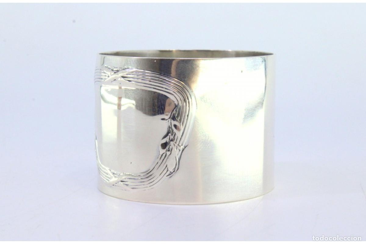 Antig&uuml;edades: Anillo para servilletas de plata - Foto 3
