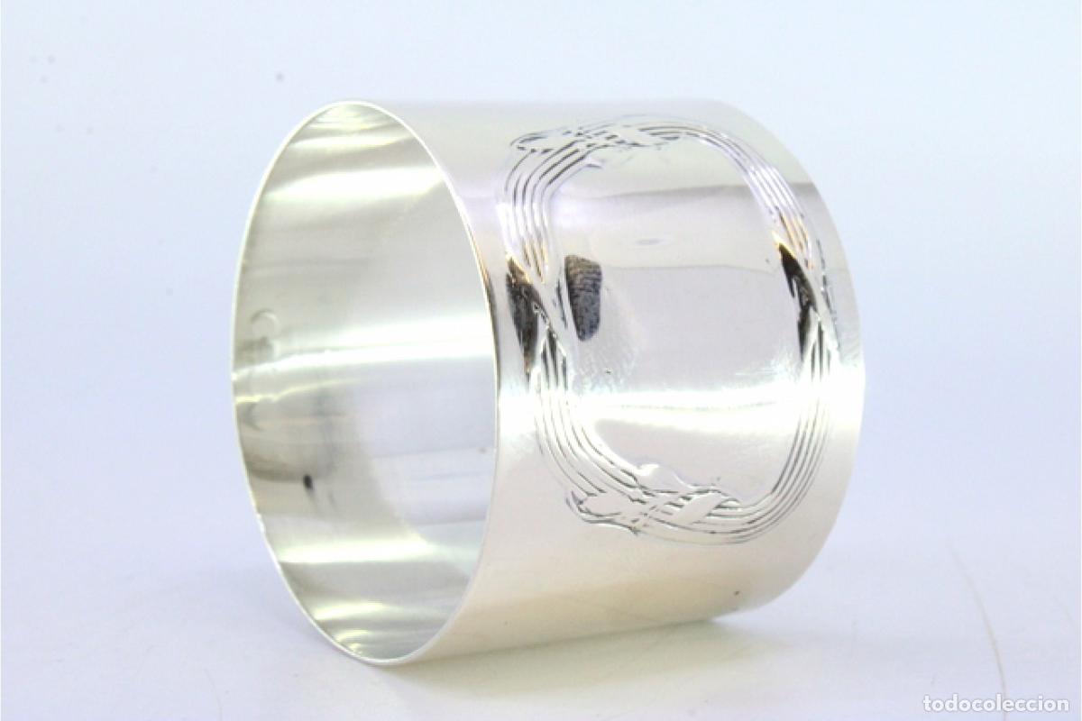 Antig&uuml;edades: Anillo para servilletas de plata - Foto 4