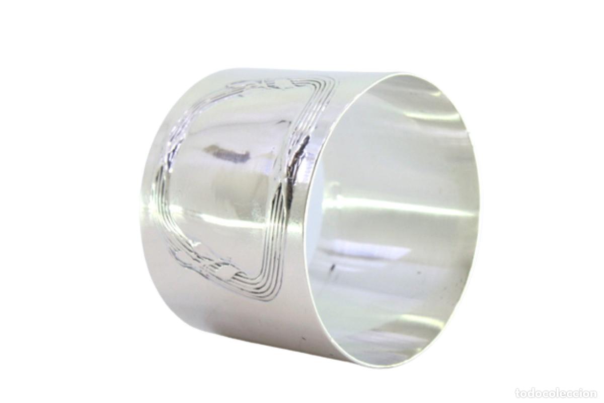 Antig&uuml;edades: Anillo para servilletas de plata - Foto 1