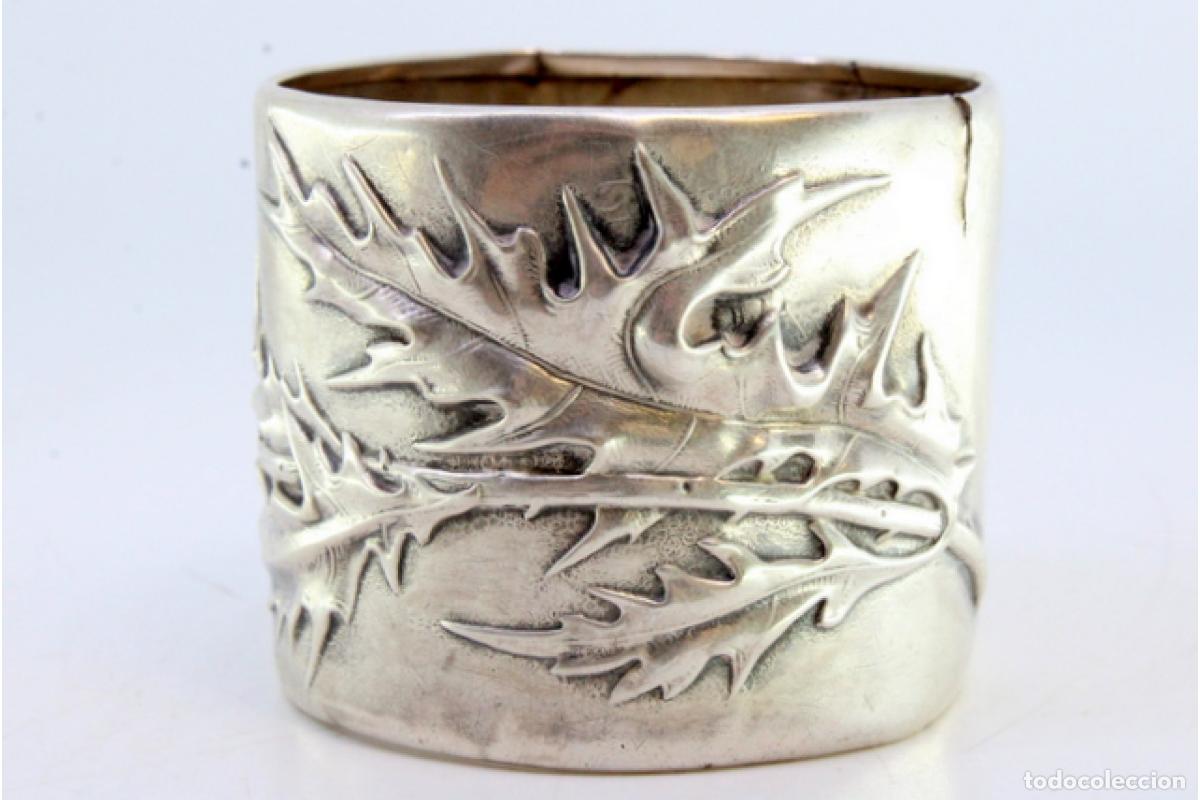 Antig&uuml;edades: Anillo para servilletas de plata - Foto 3