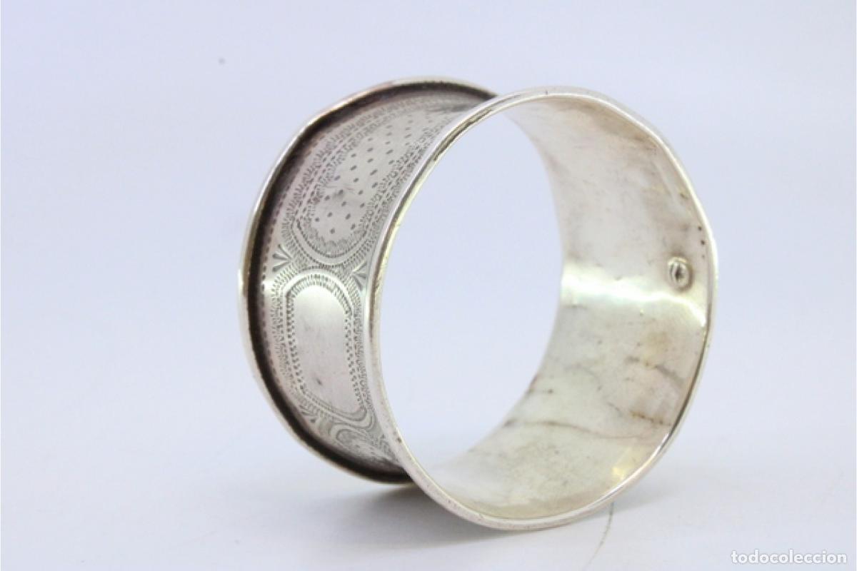 Antig&uuml;edades: Anillo para servilletas de plata - Foto 3