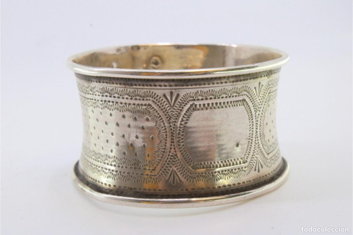Antig&uuml;edades: Anillo para servilletas de plata - Foto 5