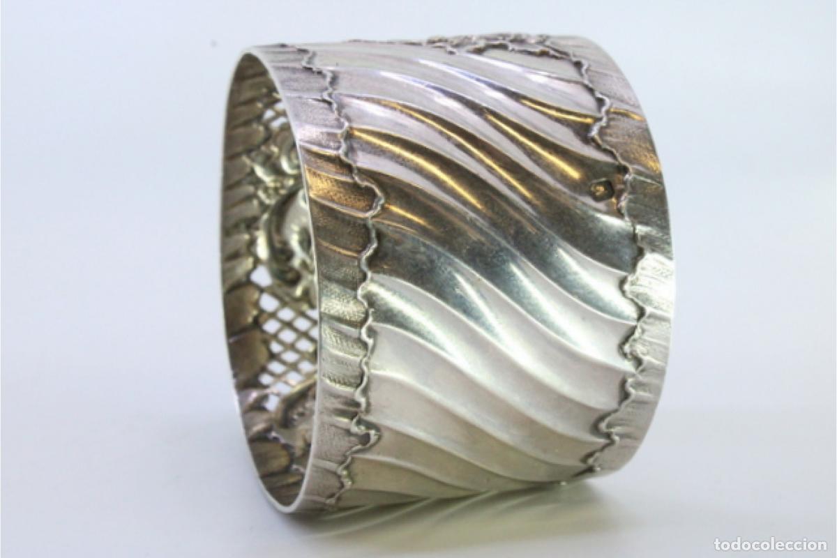Antig&uuml;edades: Anillo para servilletas de plata - Foto 4
