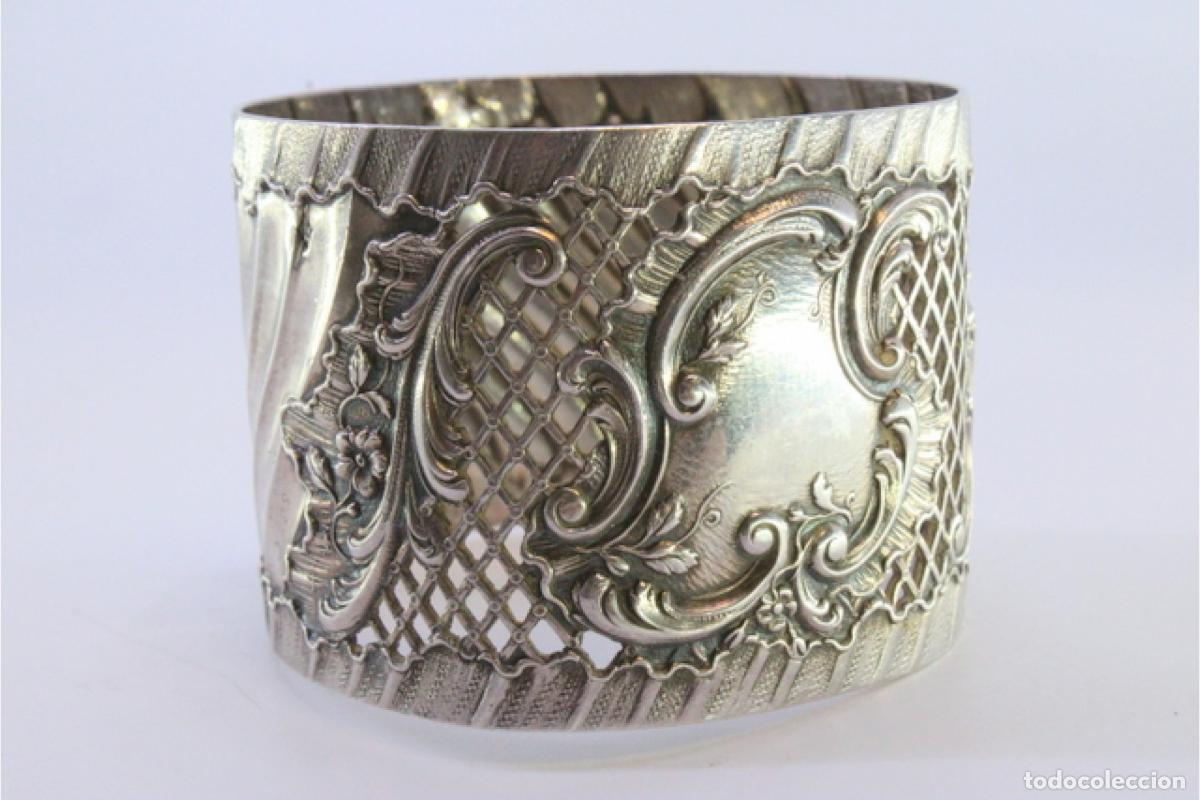 Antig&uuml;edades: Anillo para servilletas de plata - Foto 6