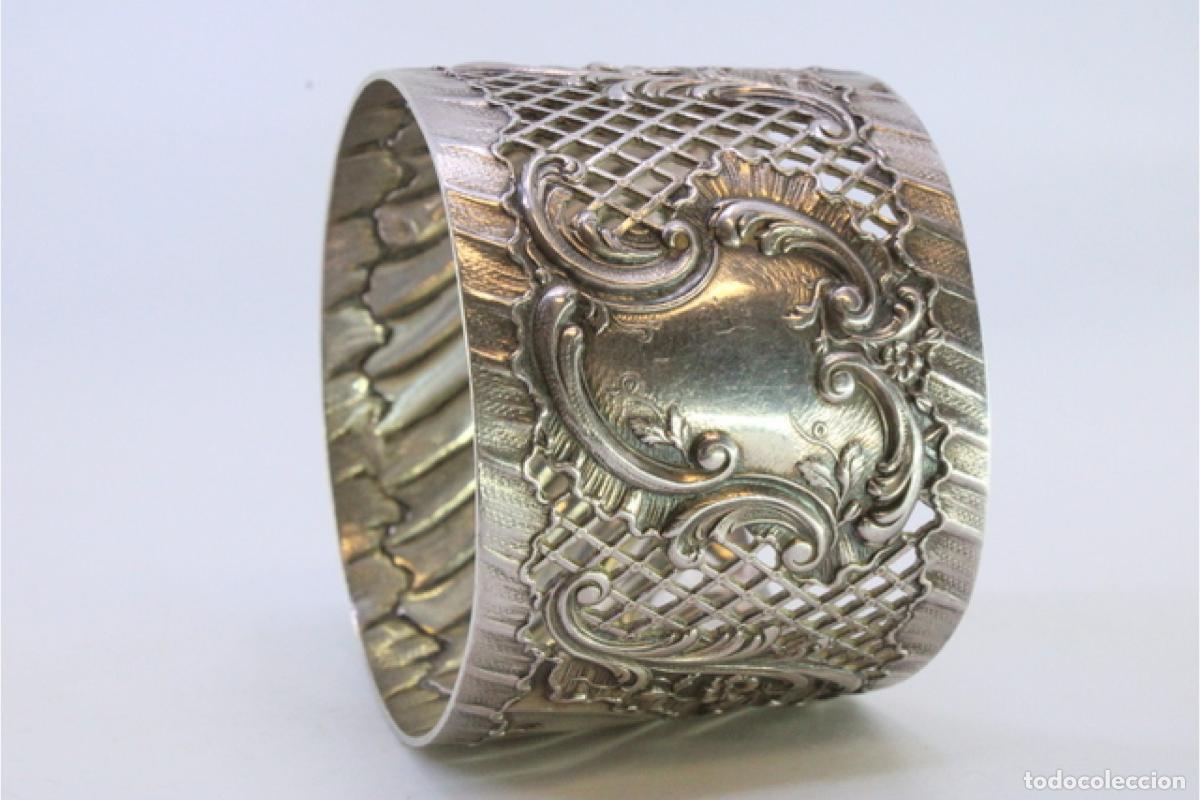 Antig&uuml;edades: Anillo para servilletas de plata - Foto 8