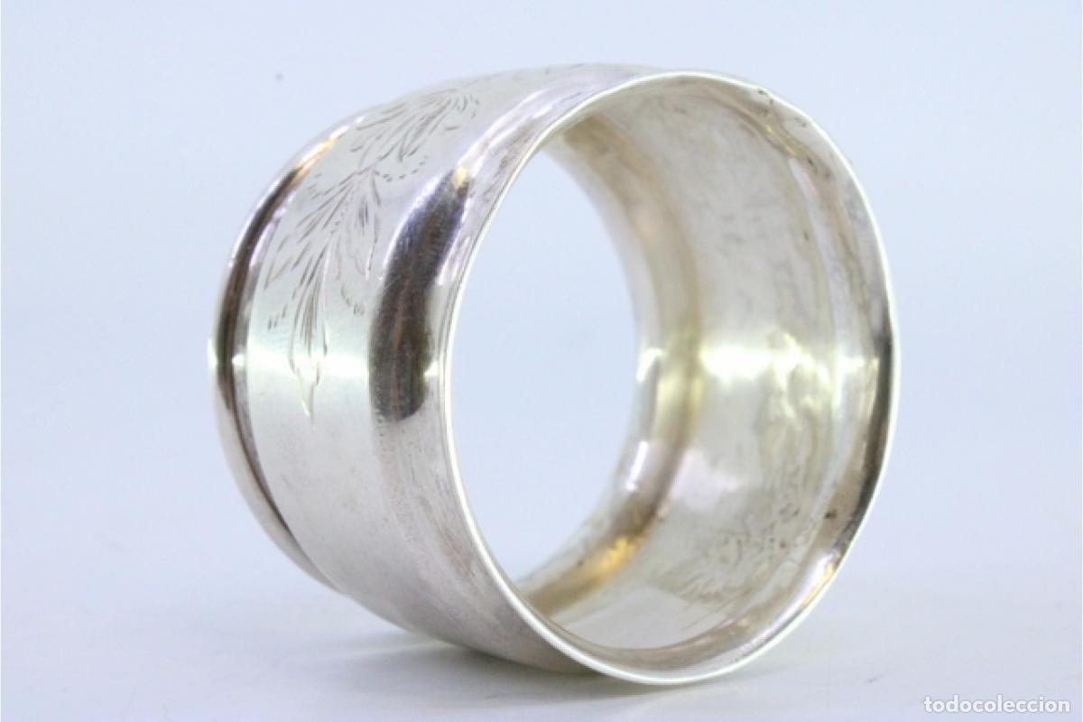 Antig&uuml;edades: Anillo para servilletas de plata - Foto 2