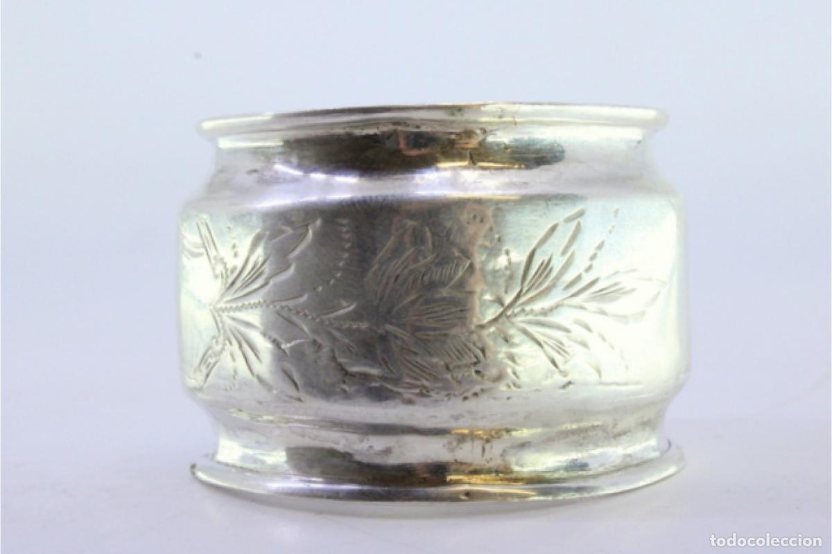 Antig&uuml;edades: Anillo para servilletas de plata - Foto 3