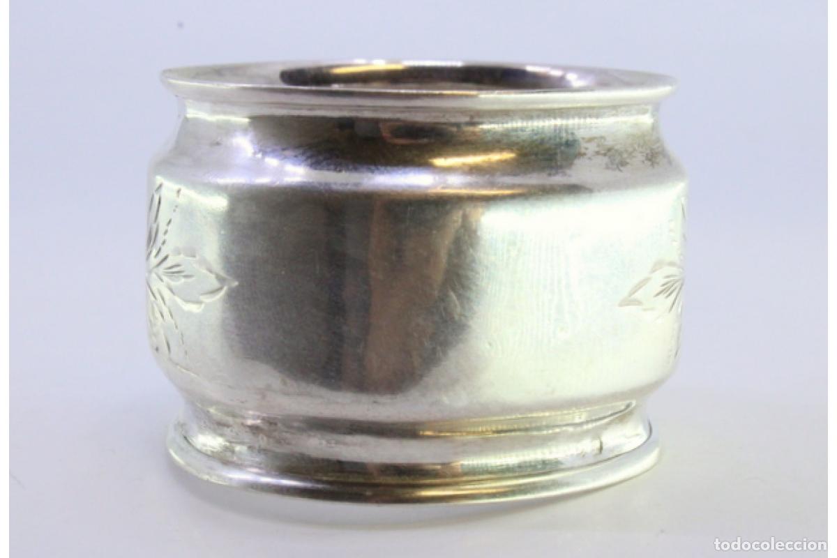 Antig&uuml;edades: Anillo para servilletas de plata - Foto 4