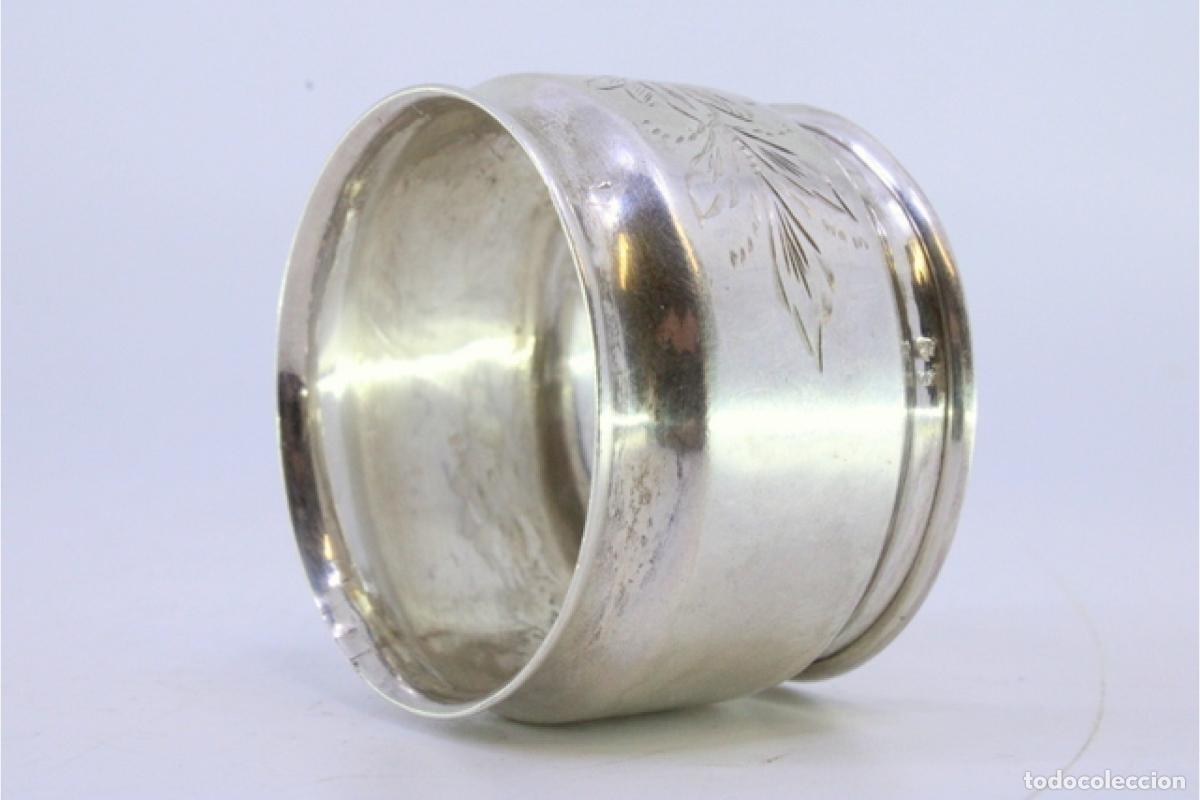 Antig&uuml;edades: Anillo para servilletas de plata - Foto 5