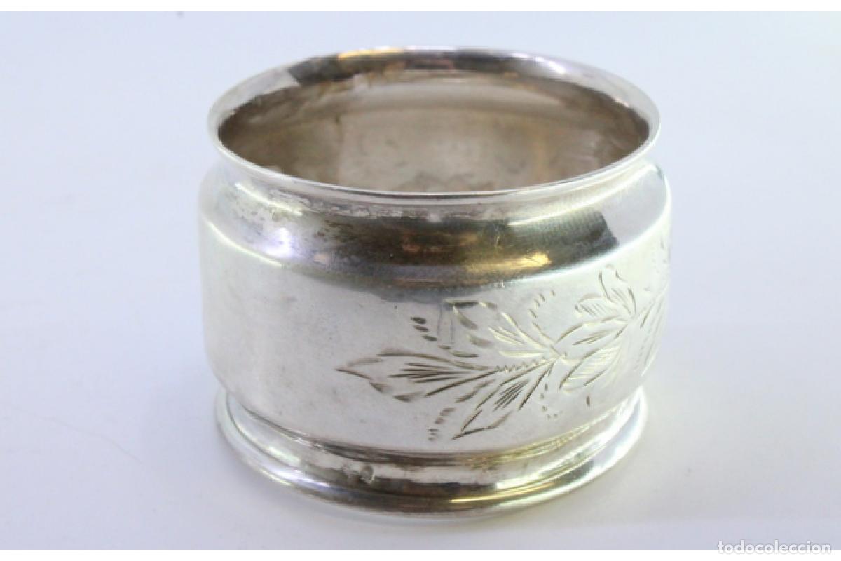 Antig&uuml;edades: Anillo para servilletas de plata - Foto 6