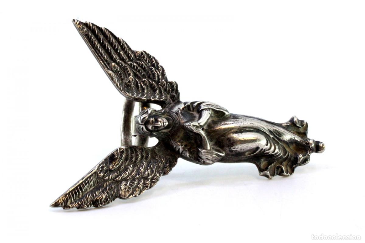 Antig&uuml;edades: &Aacute;ngel guardi&aacute;n en plata - Foto 5